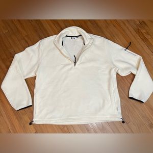 ONIA Polar Fleece Quarter Zip in Swan NWOT